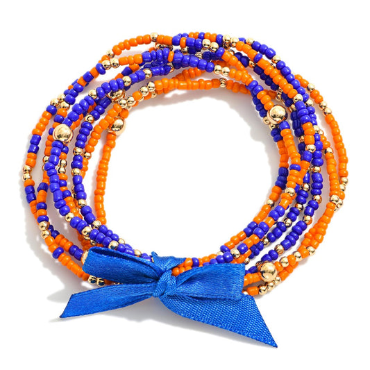Game Day Beaded Bracelet