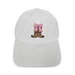 Embroidered Cowgirl Boot & Bow Baseball Cap