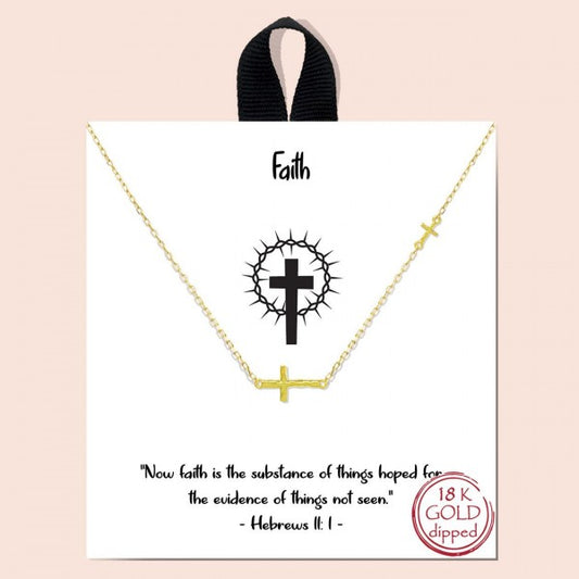 Faith Cross Necklace
