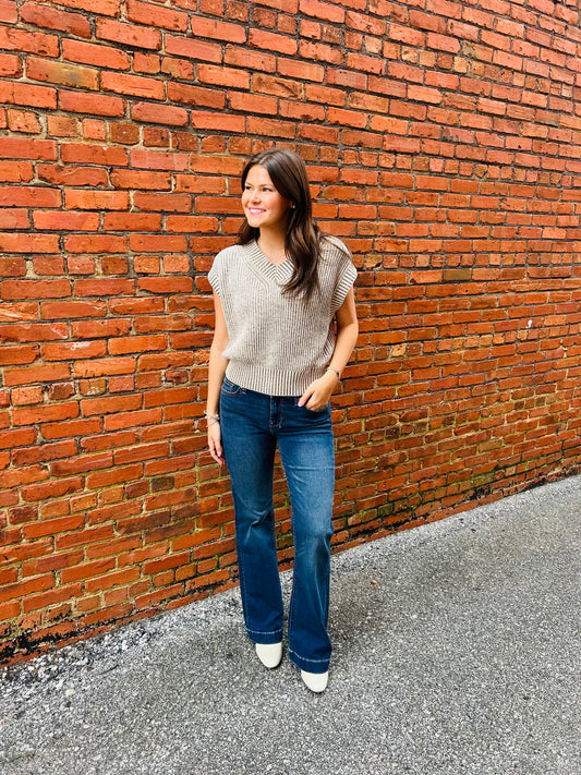 Two Tone Sweater Vest
