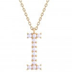 Pearl Initial Letter Necklace