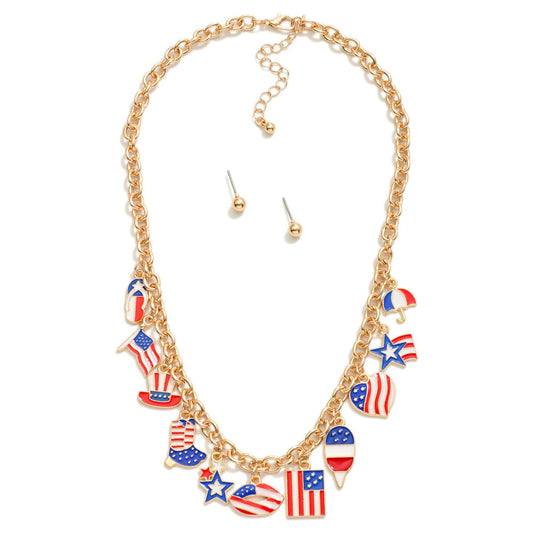 American Charms Necklace Set