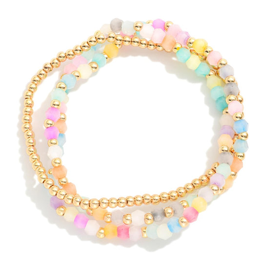 Pastel Beaded Bracelets