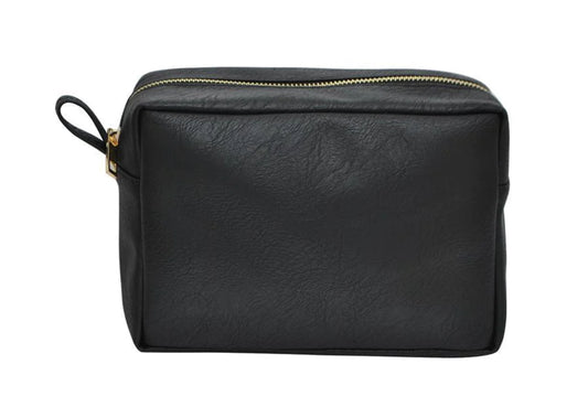 Faux Leather Cosmetic Bag