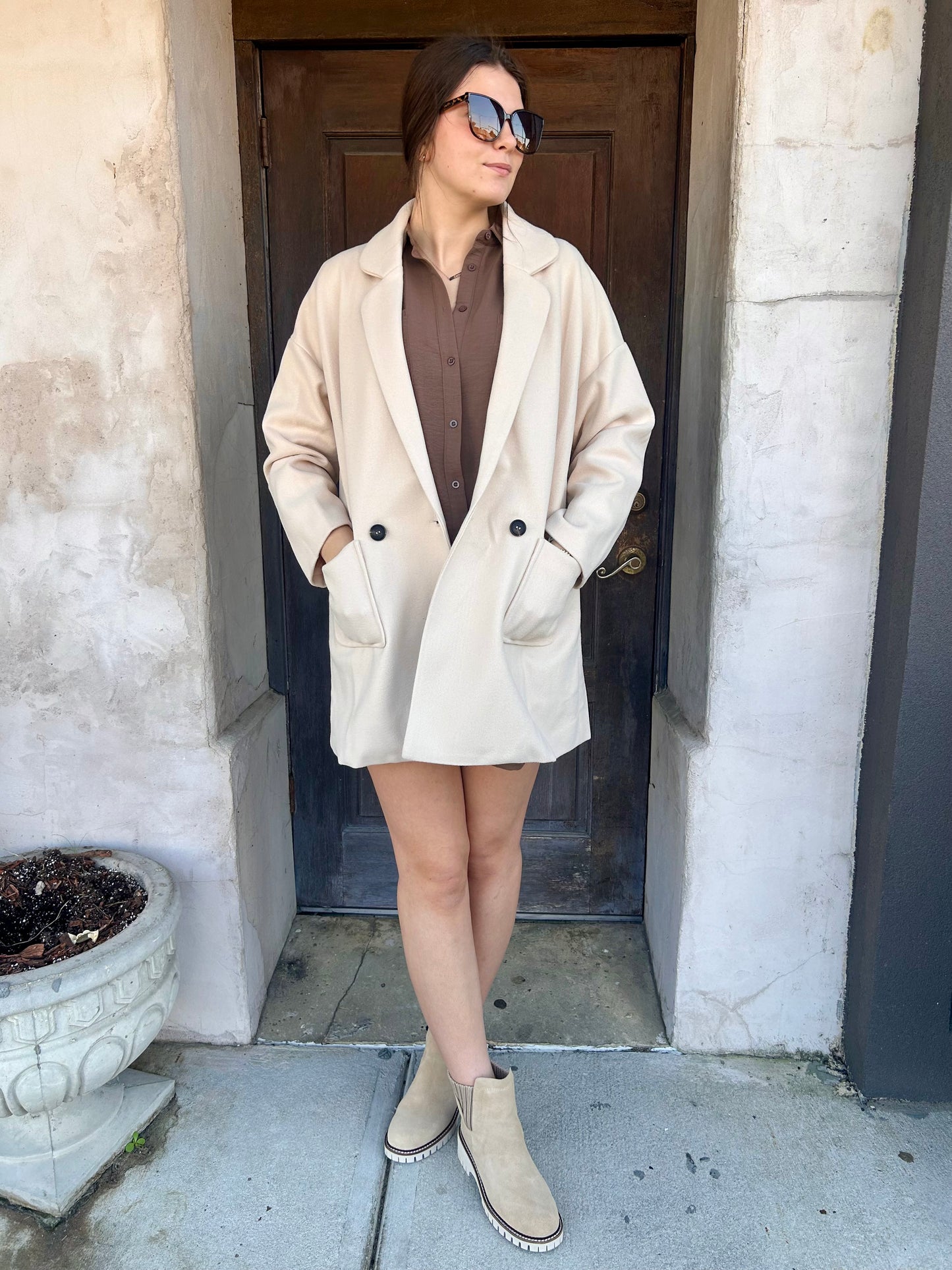 Oversized Half Length Coat