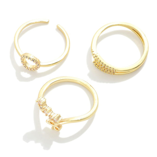 Set Of Three Stackable Rings