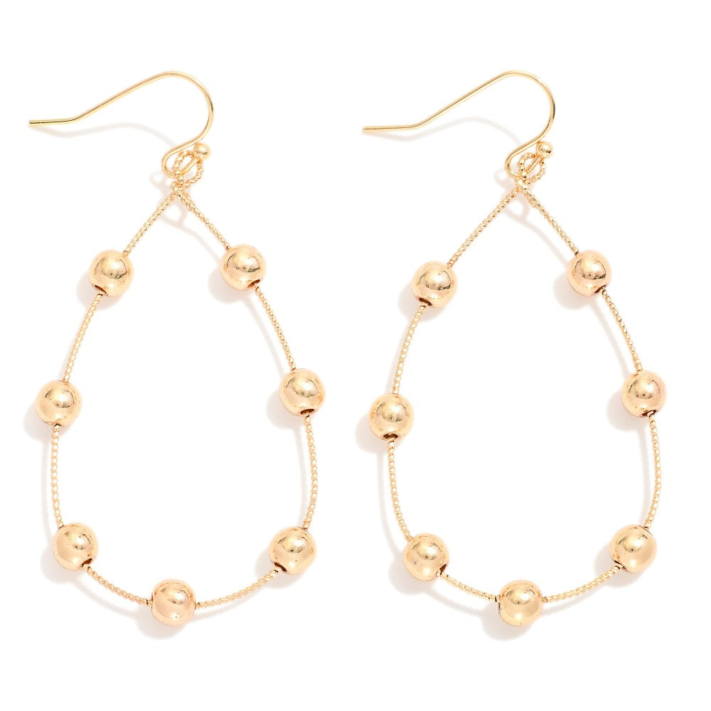 Metal Wire Teardrop Earrings