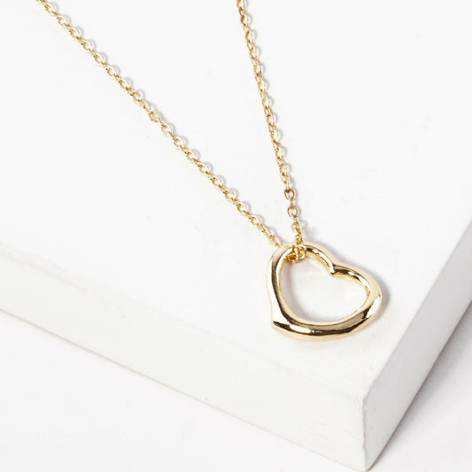 Chain Link Heart Necklace