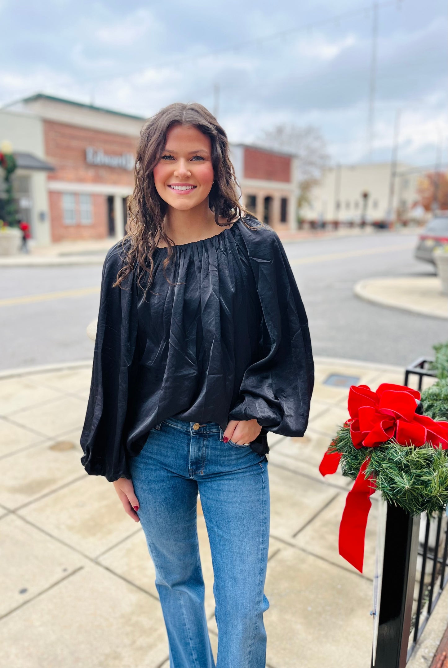 Balloon Sleeve Blouse