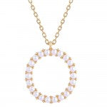 Pearl Initial Letter Necklace