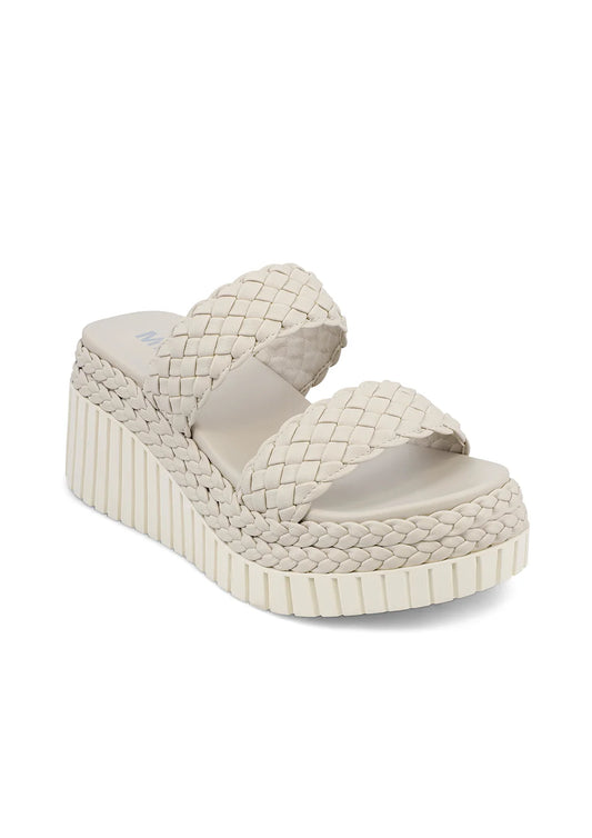 White Braided Sandal