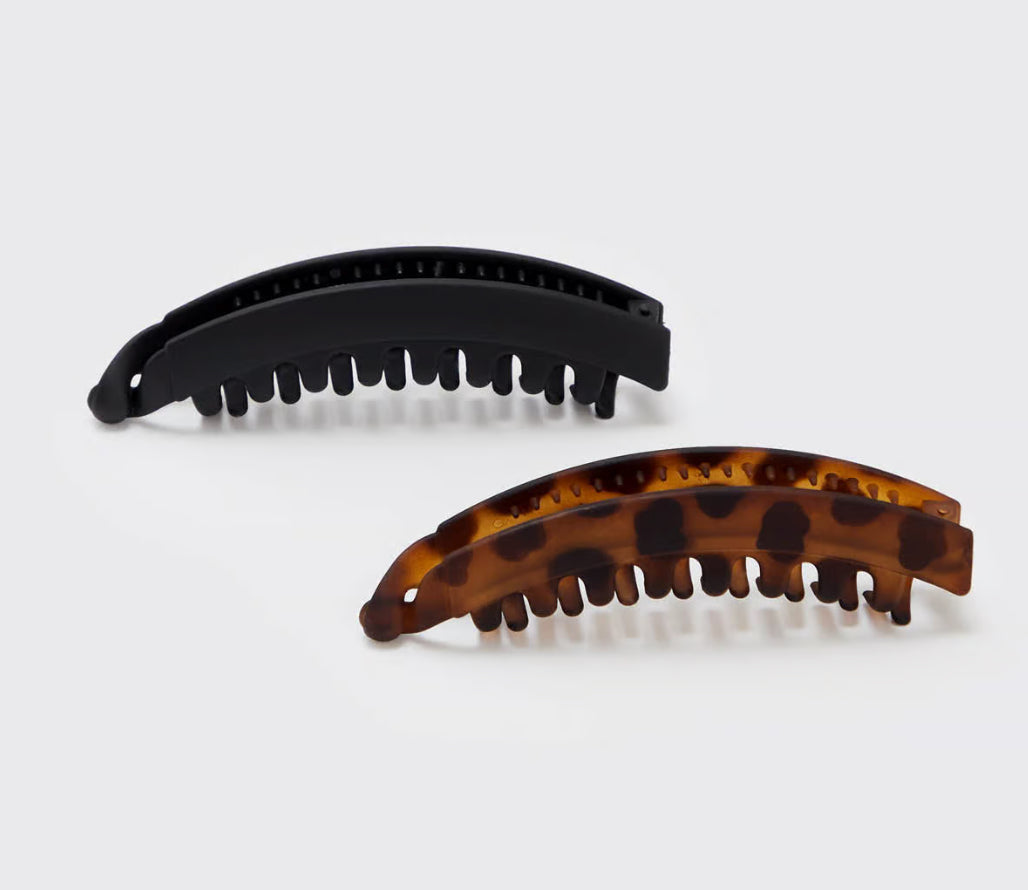 Kitsch Banana Clip - Black & Tort