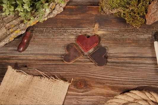 Leather Heart Bookmark