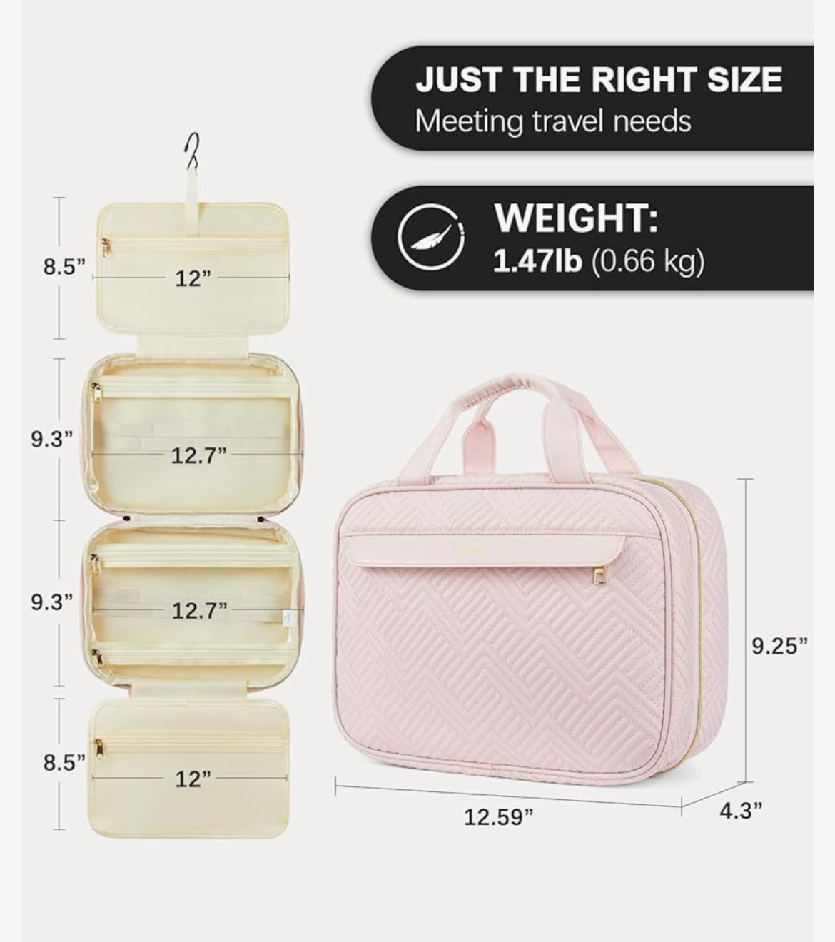 Hanging Travel Toiletry Bag