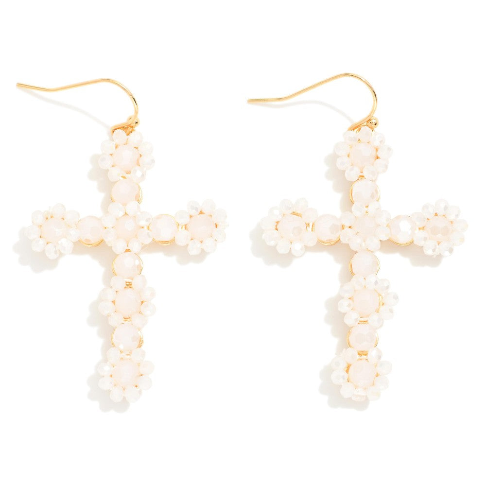 Cross Drop Earrings