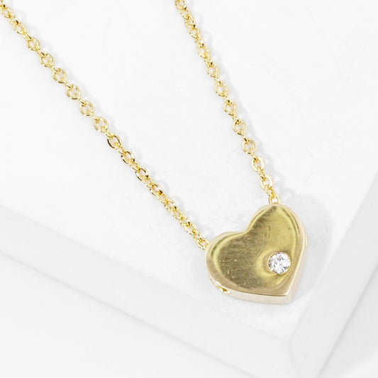 Heart Necklace - Crystal