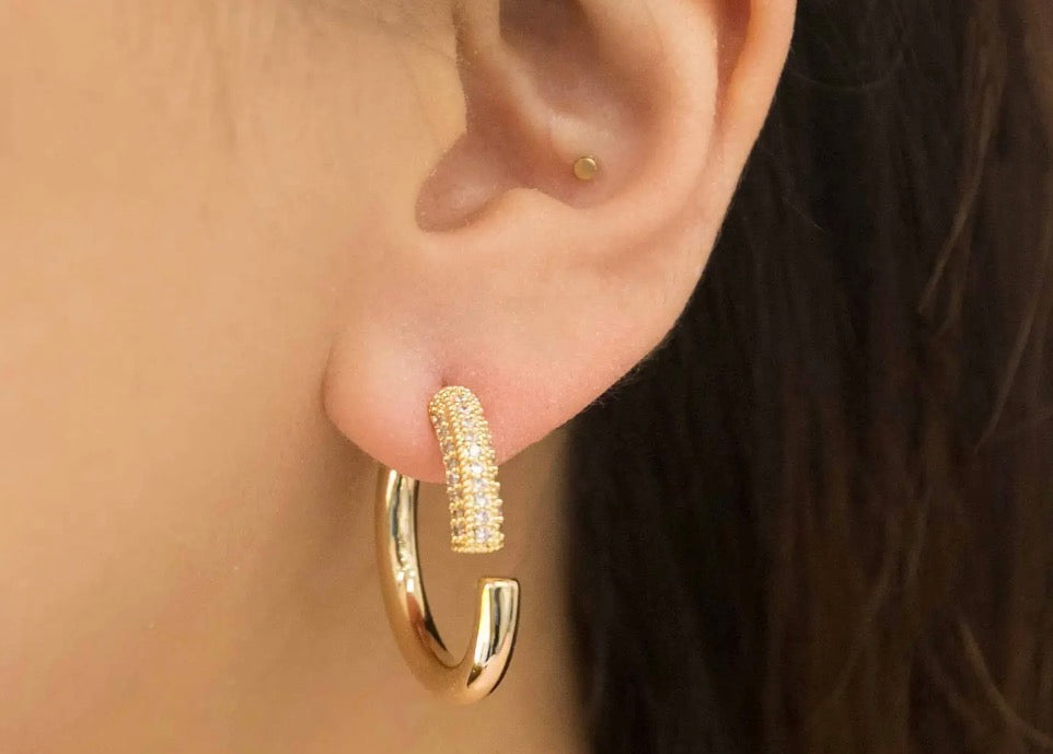 Arc Hoop Ear Jacket Earring