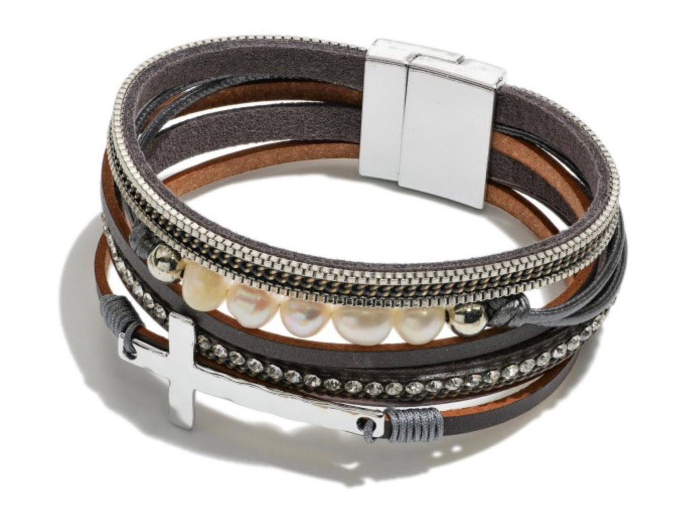 Magnetic Cross Bracelet