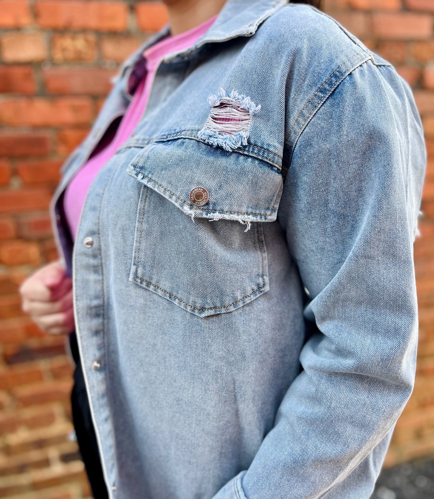 Distressed Denim Jacket