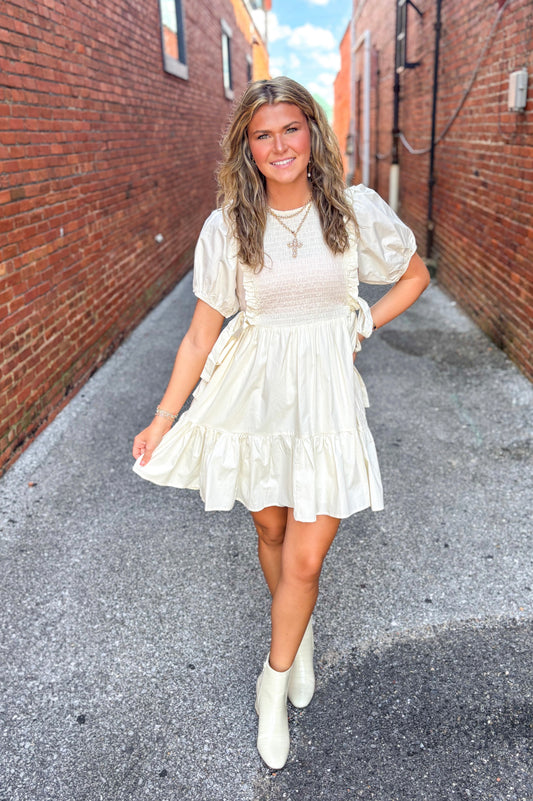 Ivory Smock Dress
