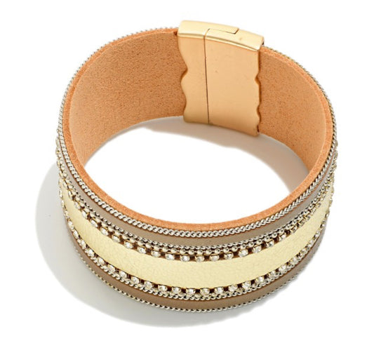 Linked Leather Band