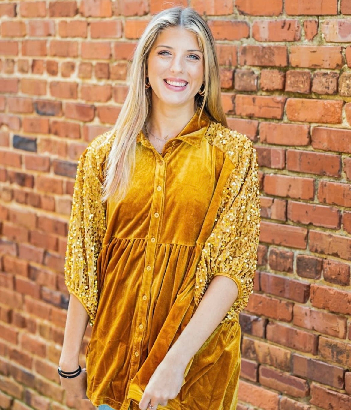 Velvet Sequin Tunic