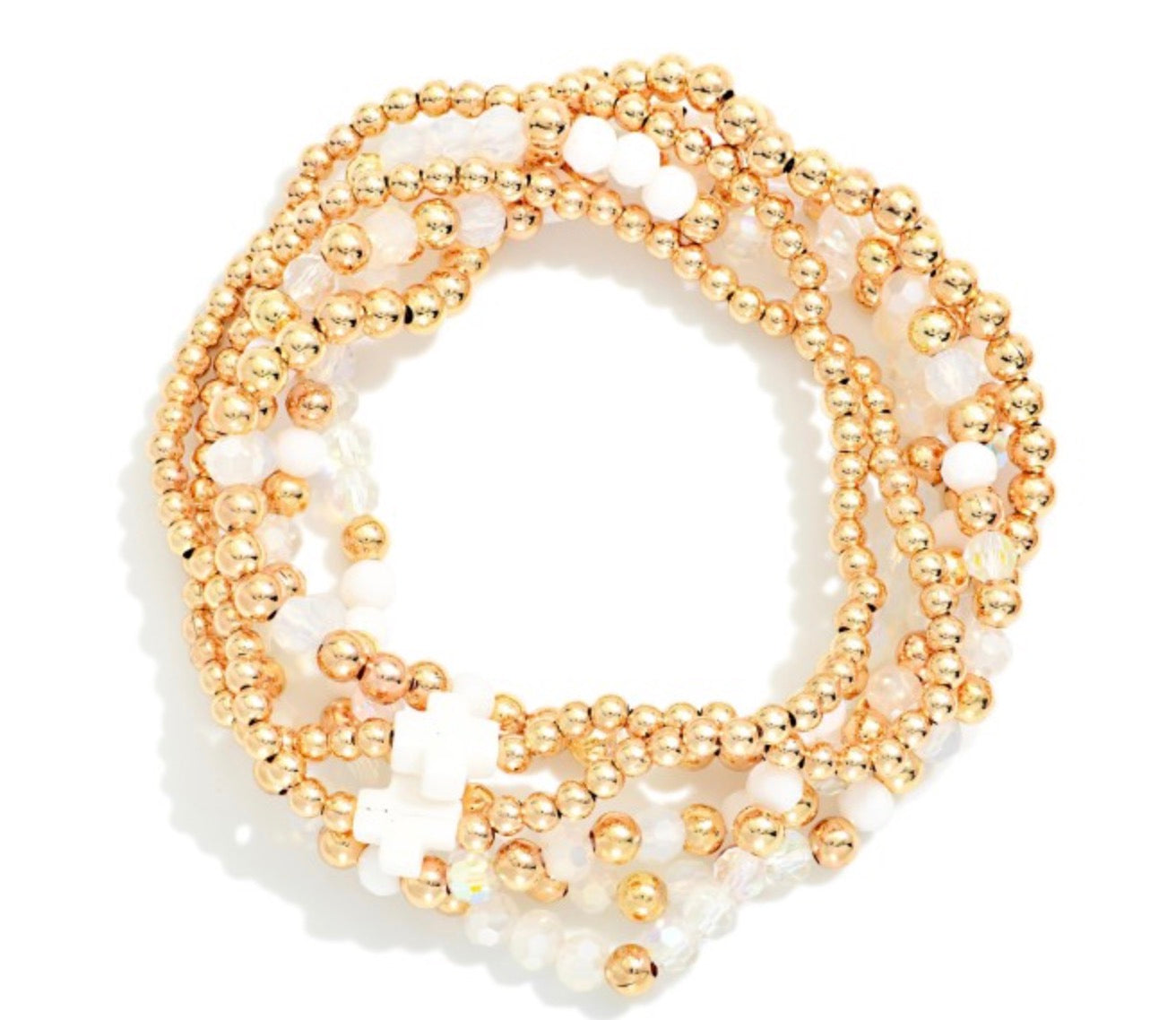 Beaded Cross stretch Braclets