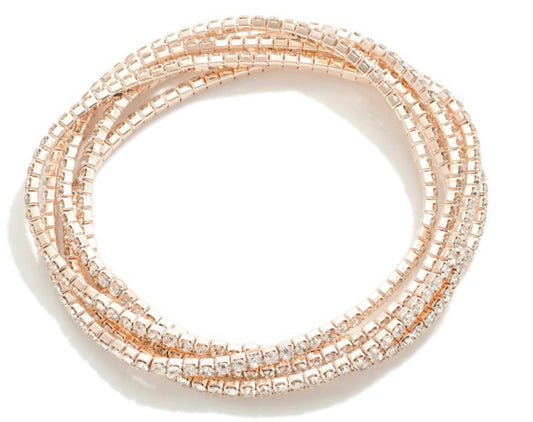 Rose Quartz Stretch Braclets