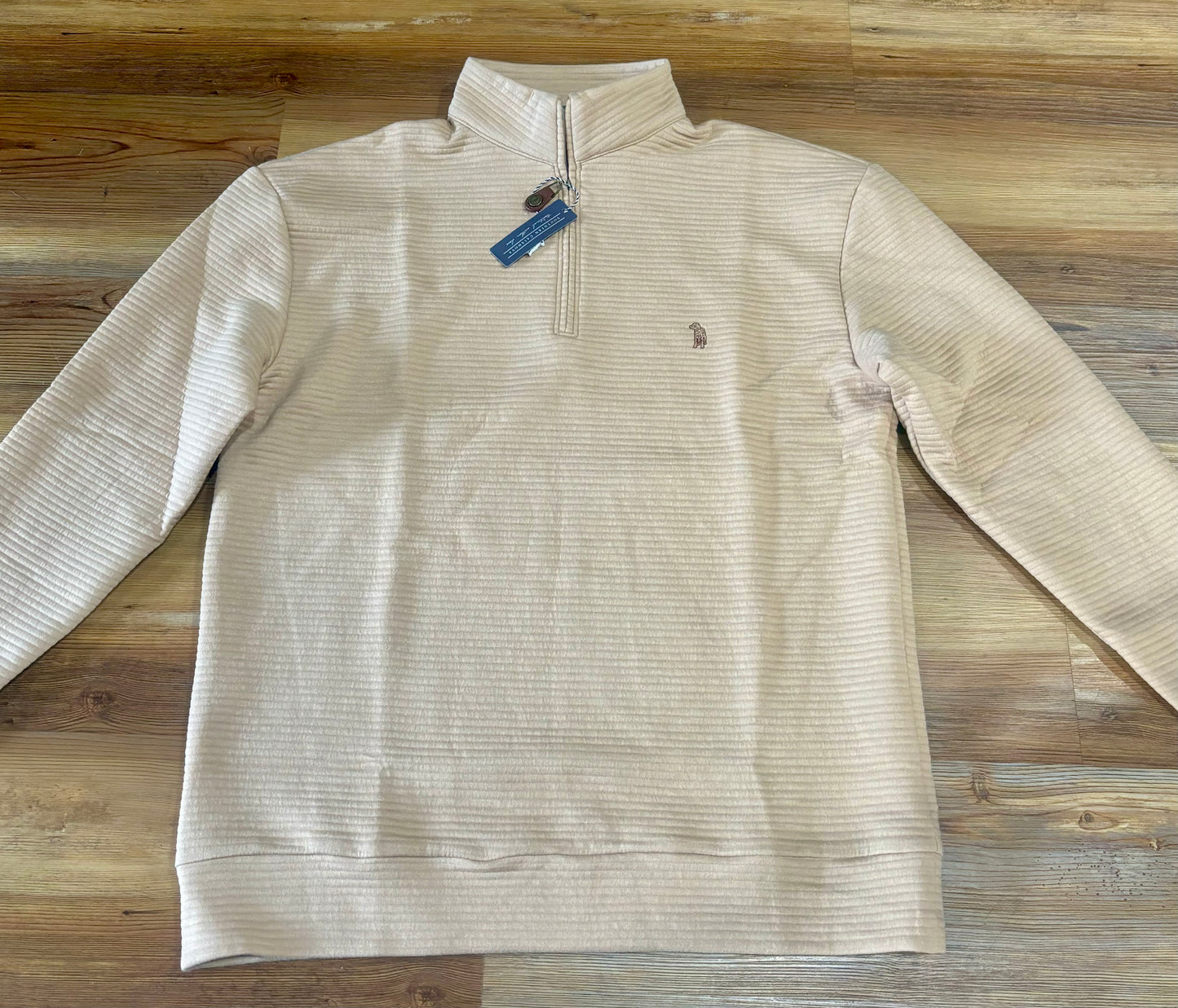 Bar-Stitch Quarter Zip