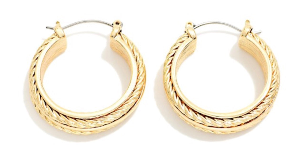 Twisted Hoop Earrings