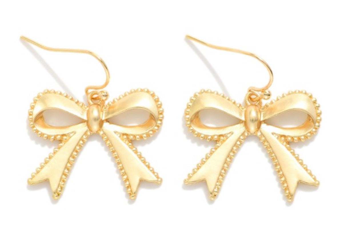 Bow Drop Earrings
