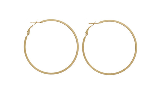 Matte Hoop Earrings