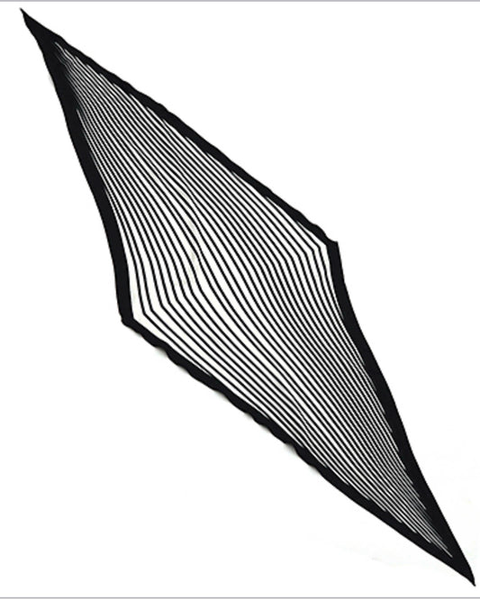 Multi Line Print Diamond Shape Scarf