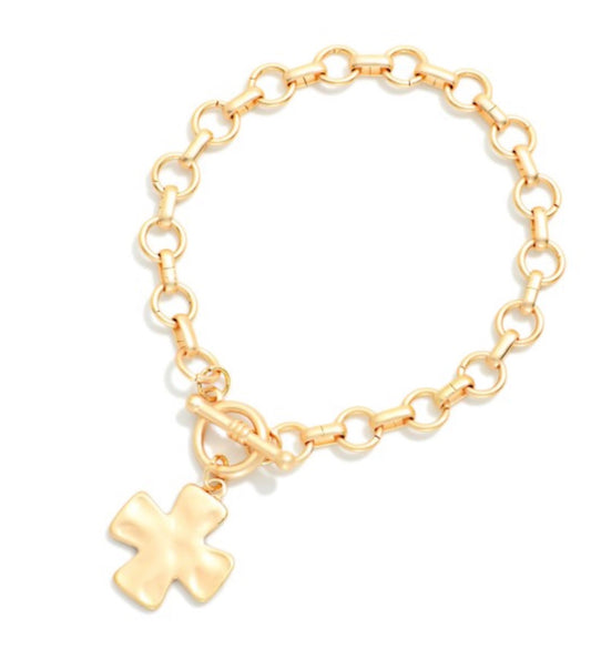 Cross Charm Bracelet