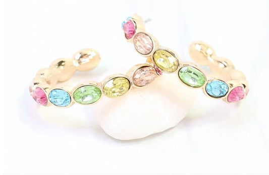 Karter Jeweled Hoop
