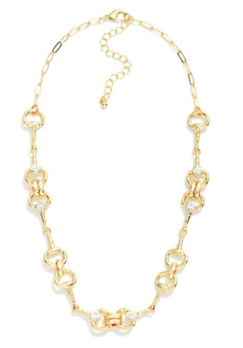 Horsebit Chain Link Necklace