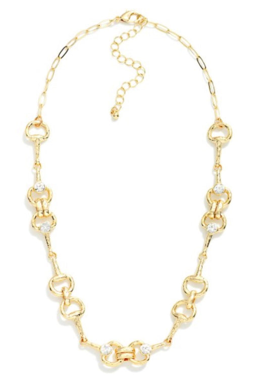 Horsebit Chain Link Necklace