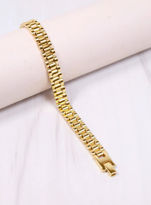 Landrienne Link Bracelet-Gold