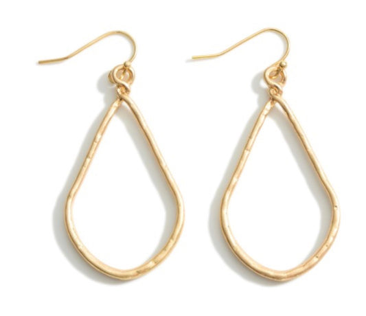 Gold Teardrop Earrings