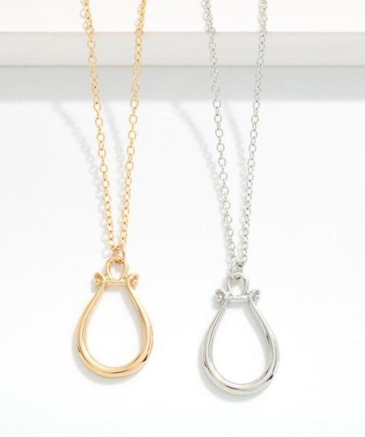Horsebit Pendant Necklace
