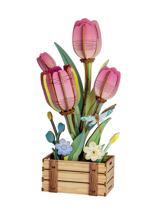 Hands Craft | Pink Tulip Bloom Set