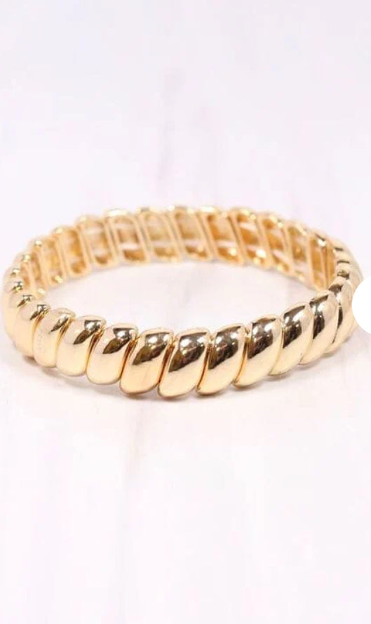 Stover Metal Bracelet-Gold