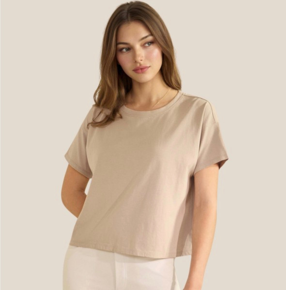 Crewneck Cropped Top