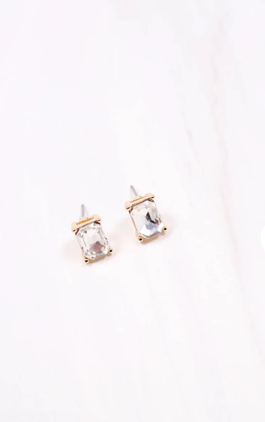 Stone Stud Earrings