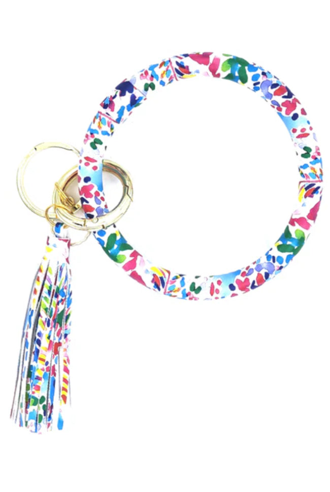 Watercolor Floral Wristlet