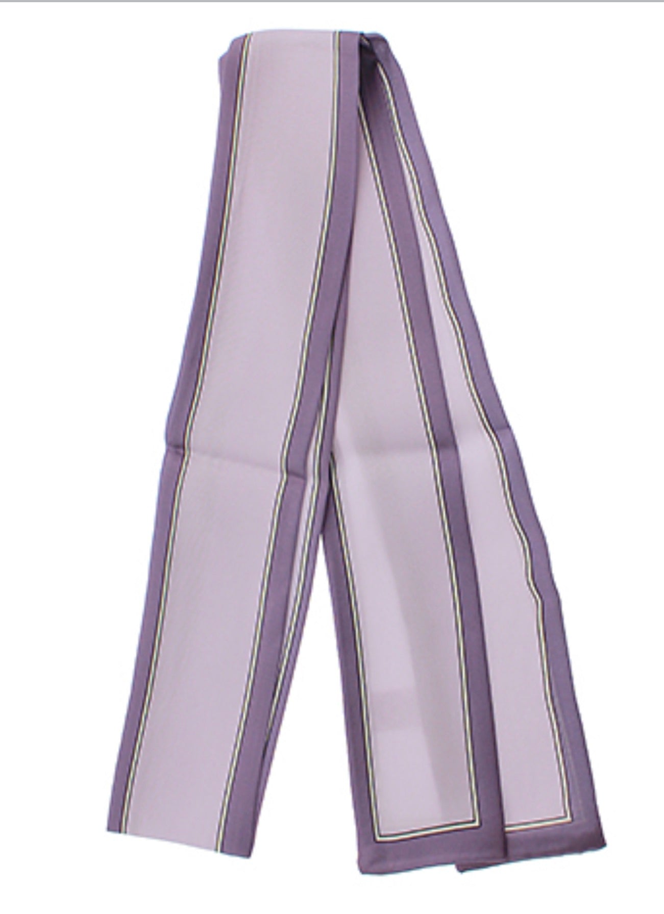 Line Border Twilly Scarf