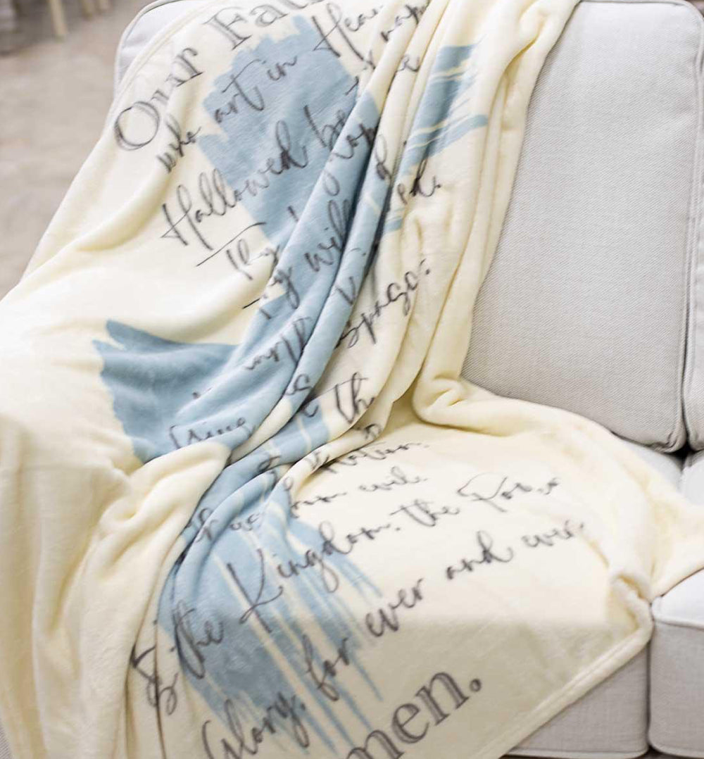 Lord’s Prayer Throw Blanket