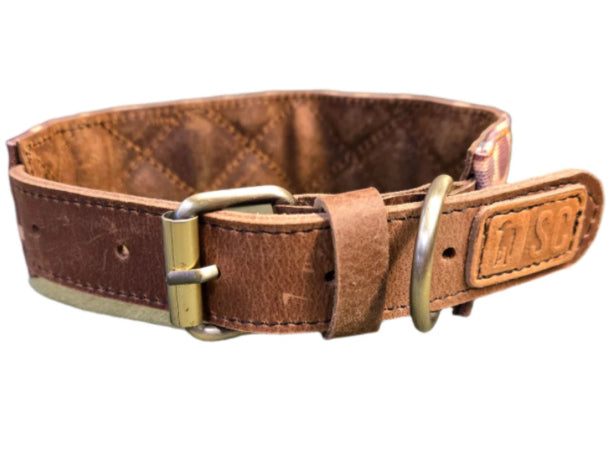 Waxed Cotton Dog Collar