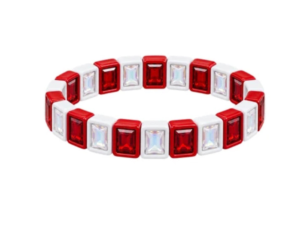 Lulumac Red & White Bracelet