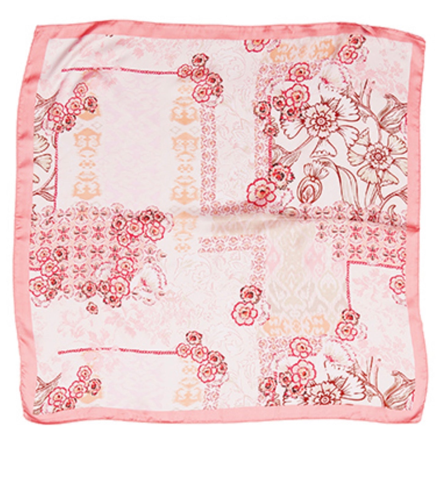 Floral Printed Silky Bandana